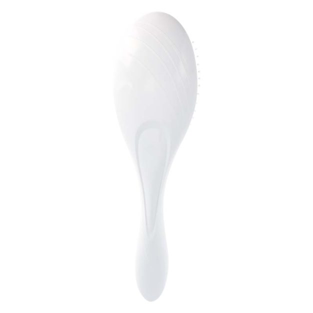 brosse à cheveux céramique démêlante nylon et sanglier blanche