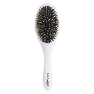brosse à cheveux céramique démêlante nylon et sanglier blanche