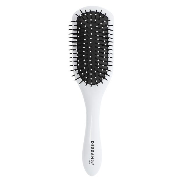 brosse à cheveux céramique démêlante blanche