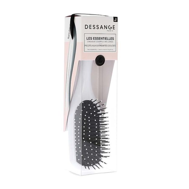 brosse à cheveux céramique démêlante blanche