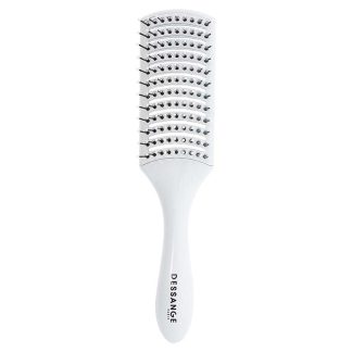 brosse à cheveux céramique démêlante blanche