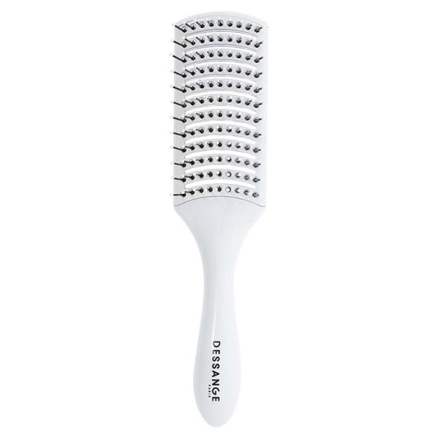 brosse à cheveux céramique démêlante blanche