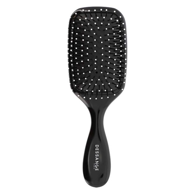 brosse à cheveux plate démêlante noire