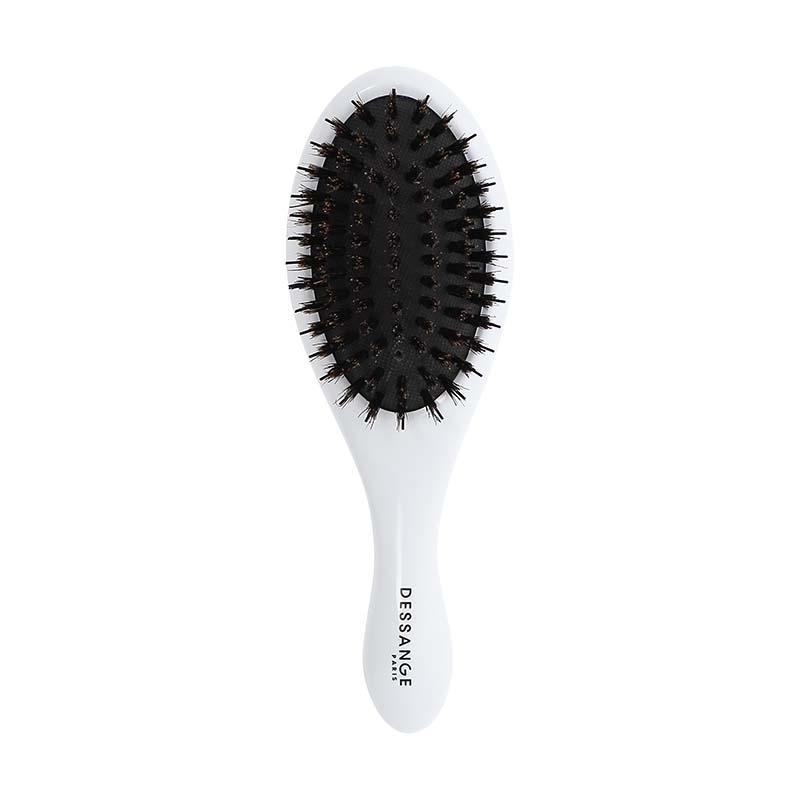 Brosse de Voyage Lissante en Nylon et Sanglier