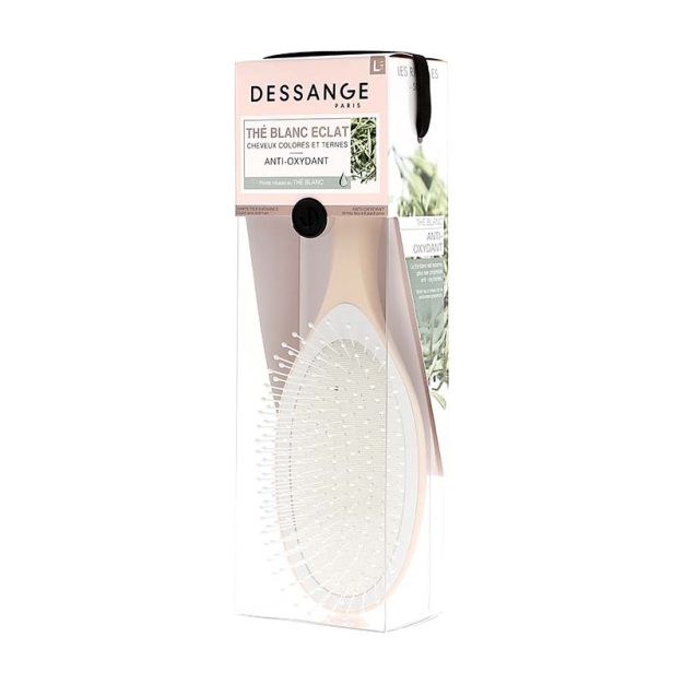 brosse à cheveux au thé blanc