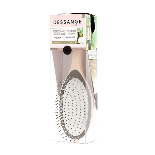brosse à cheveux huile de coco