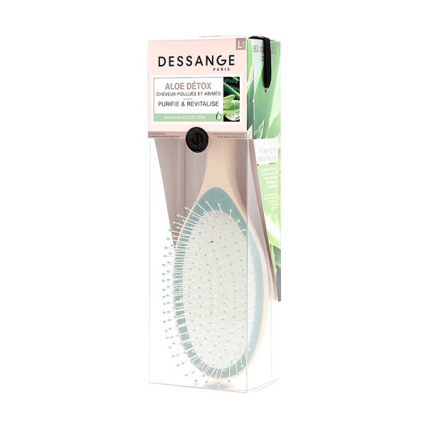 brosse à cheveux aloe vera