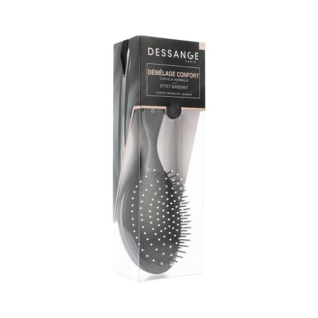 brosse à cheveux ovale noire