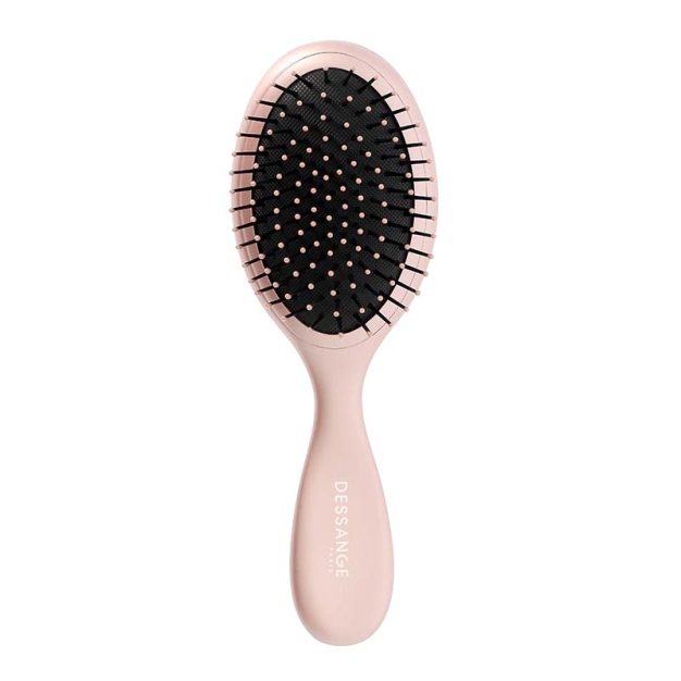 brosse à cheveux ovale rose