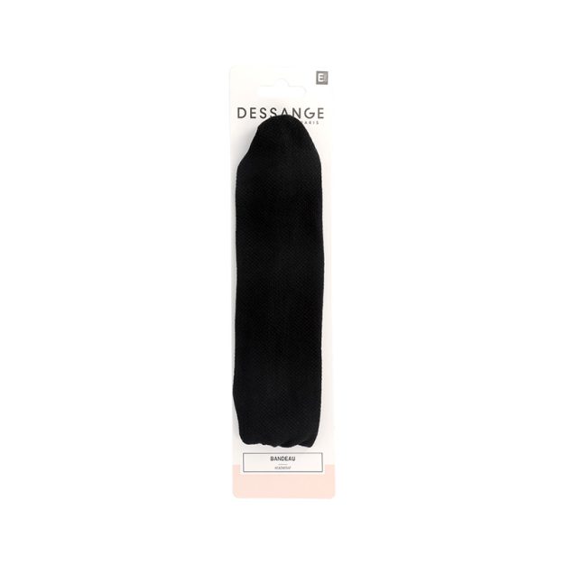bandeau cheveux tissu noir
