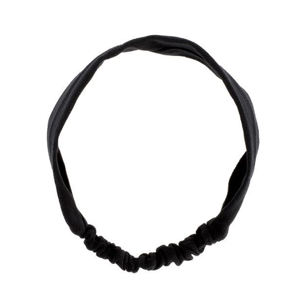 bandeau cheveux tissu noir