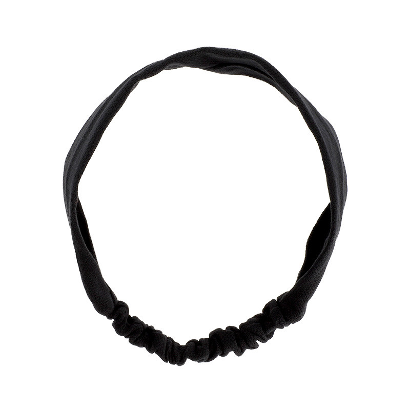 Bandeau à Cheveux Texturé Noir