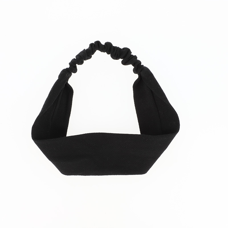 Bandeau à Cheveux Texturé Noir