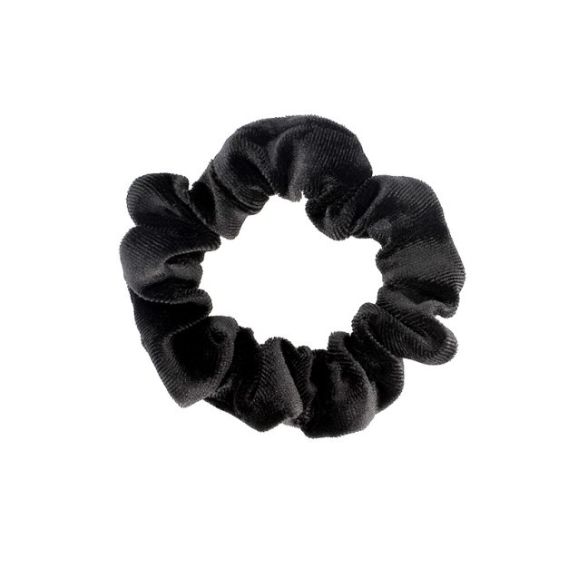 chouchous tissu texturé velours noir
