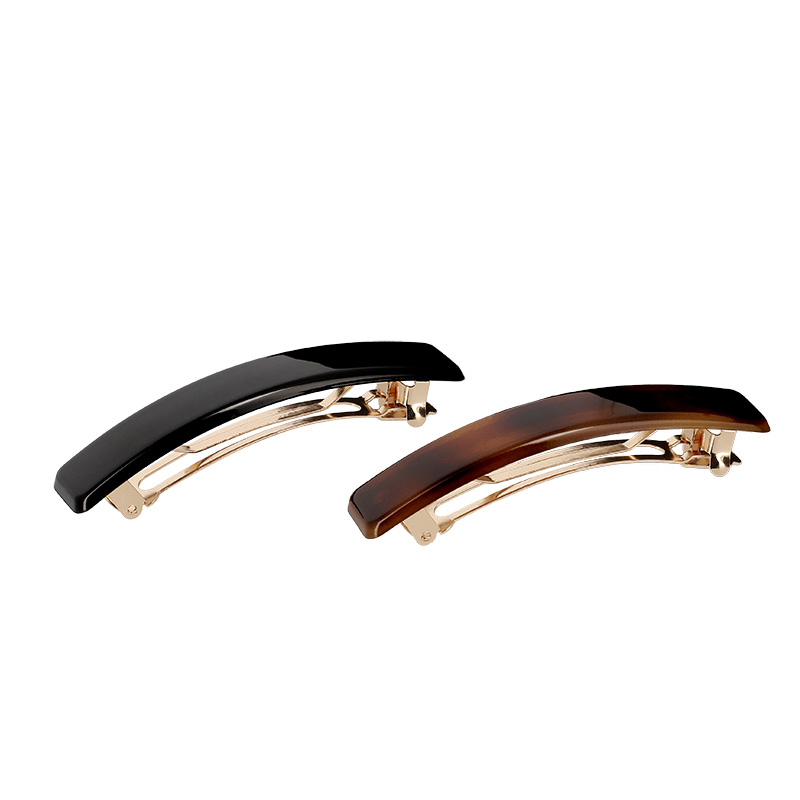 Barrettes Noires et Écaille x2