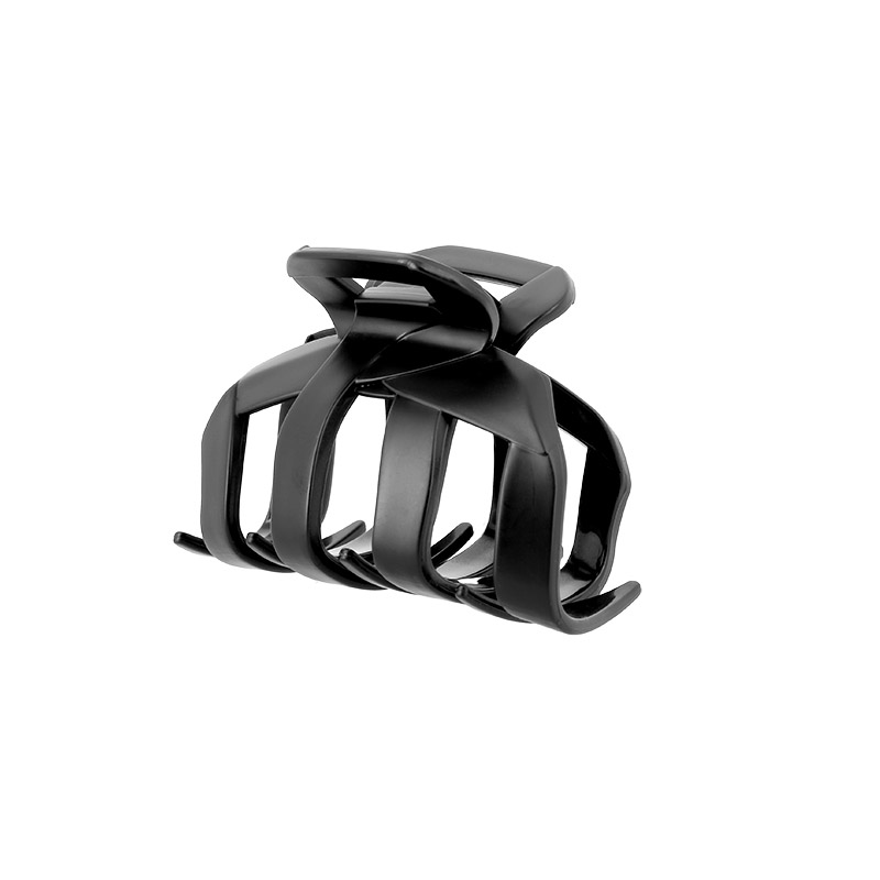 Pince pour Chignon Noir Mat 7 cm