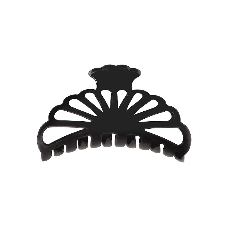 Pince à Cheveux Noir Mat 8,5 cm