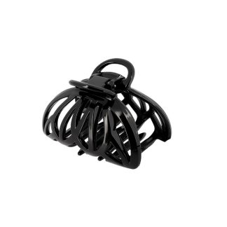 pince à cheveux florale noir