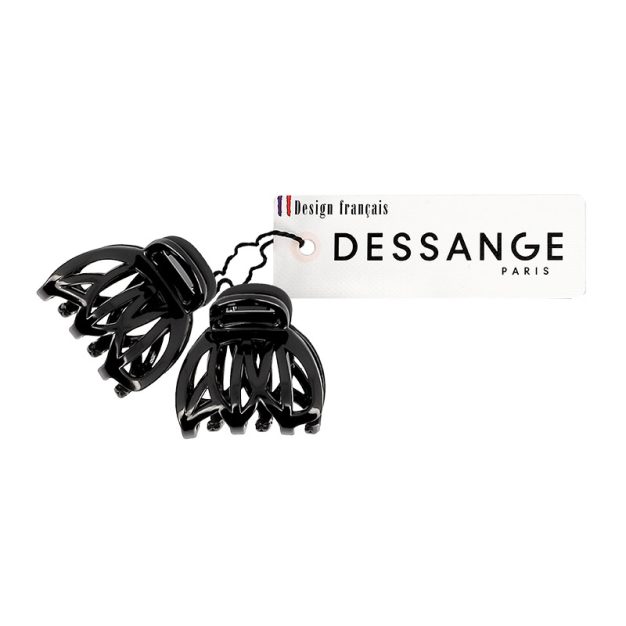 pinces à cheveux florales noir