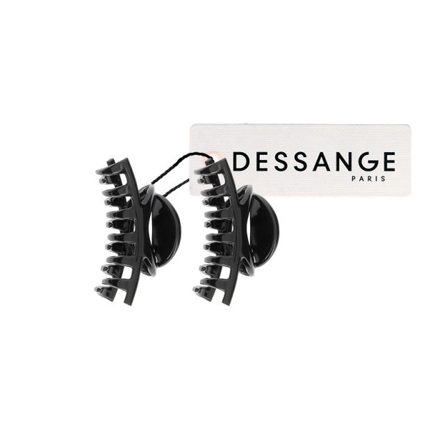 pince à cheveux anti-glisse noir