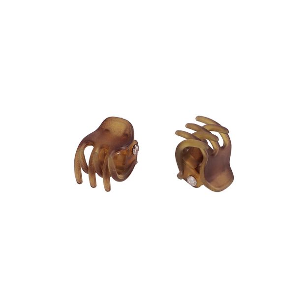 pinces puces à cheveux marron