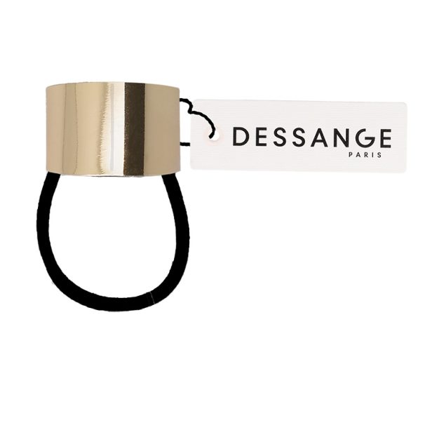 élastique à cheveux empiècement doré