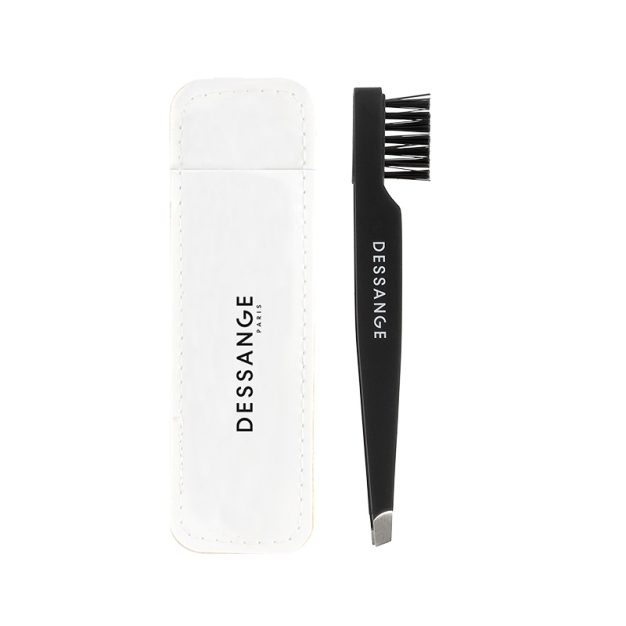 pince à épiler et brosse sourcils
